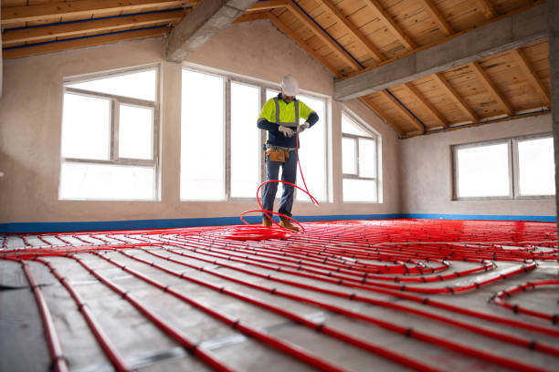 istock Professional Installation of Floor Heating Systems in a Modern Residential Building 2195443853
