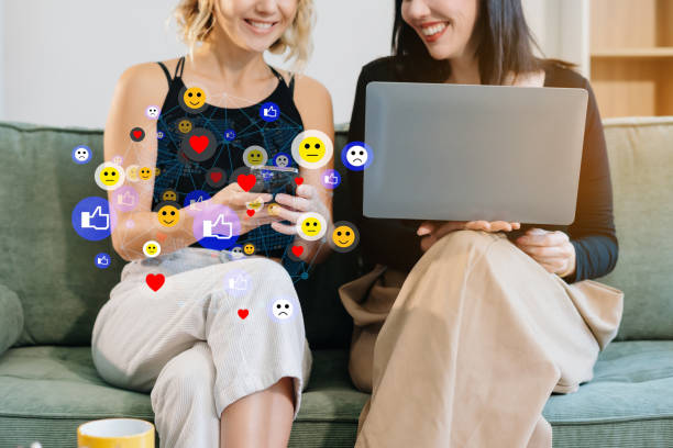 istock Businesswoman using mobile phone play social in office. 2195458585
