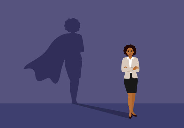 istock Self confidence and courage concept vector illustration. Leadership businesswoman. 2195465816