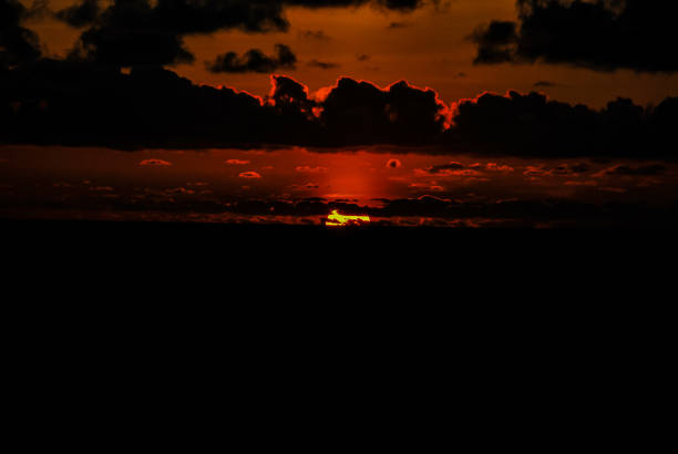 sunset over lake, beautiful photo digital picture