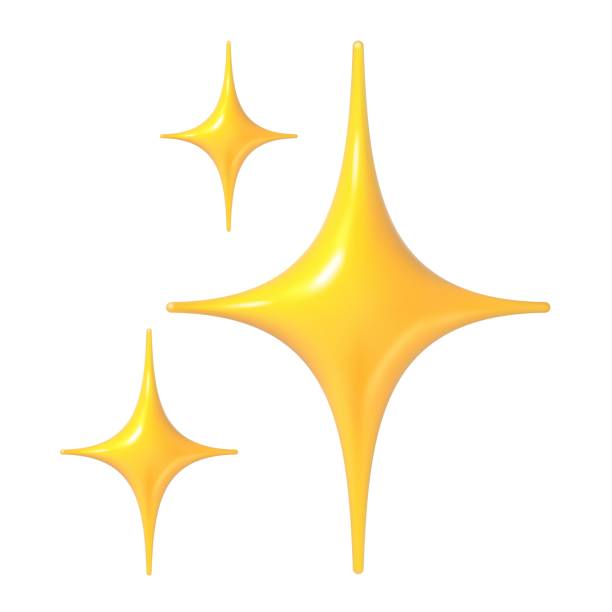 Sparkles emoji. Shining stars 3d realistic render glossy golden icon. Twinkle yellow star symbol for social media message. Vector isolated positive feedback UI sign Sparkles emoji. Shining stars 3d realistic render glossy golden icon. Twinkle yellow star symbol for social media message. Vector isolated positive feedback UI sign. good job emoji stock illustrations