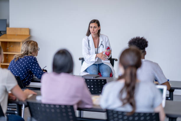 istock Doctor Giving a Lecture to Students 2195503800