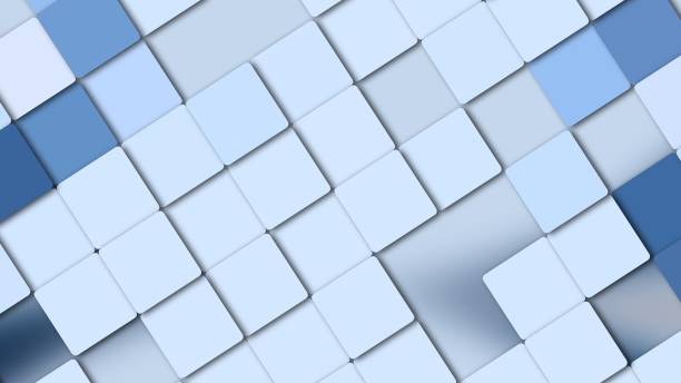 istock Illustration of a light background with a slanted square mosaic 2195508850