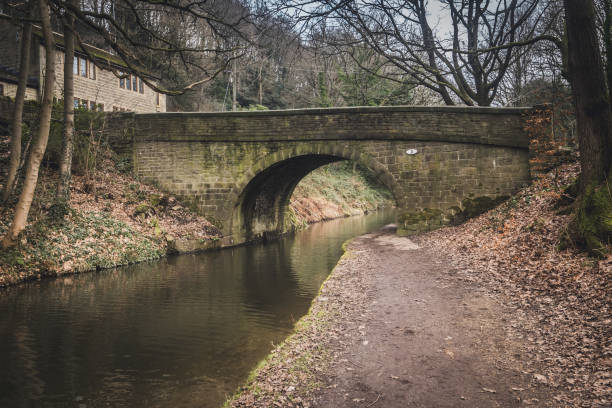18.01.25 Sowerby Bridge, West Yorkshire, UK. Bridge no3 near Sowerby Bridge in West Yorkshire