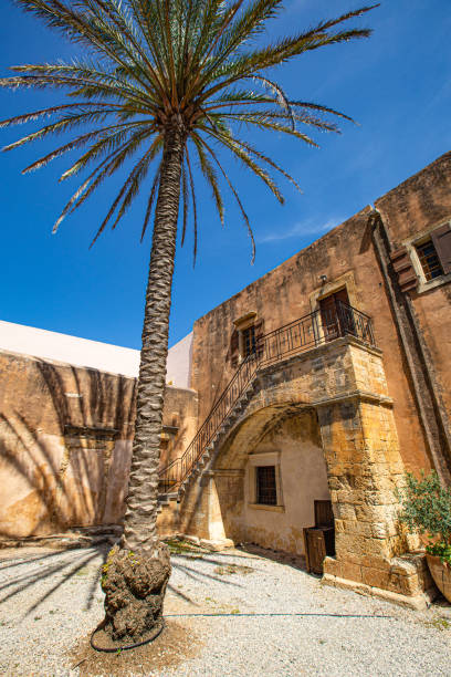 istock The palm into the Arkadi monastery,Rethymno,Crete,Greece 2195525751