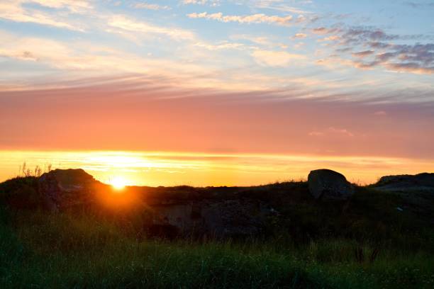 istock Gorgeous sunset. Beautiful clouds. Old forts. Play of colors. 2195548154