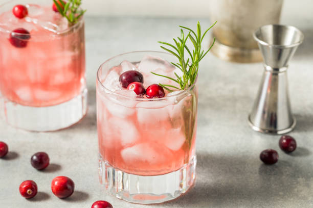 istock Boozy Cold Cranberry Christmas Punch Cocktail 2195549919