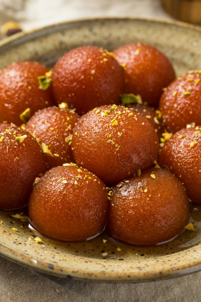 istock Homemade Indian Gulab Jamun Dessert 2195550006
