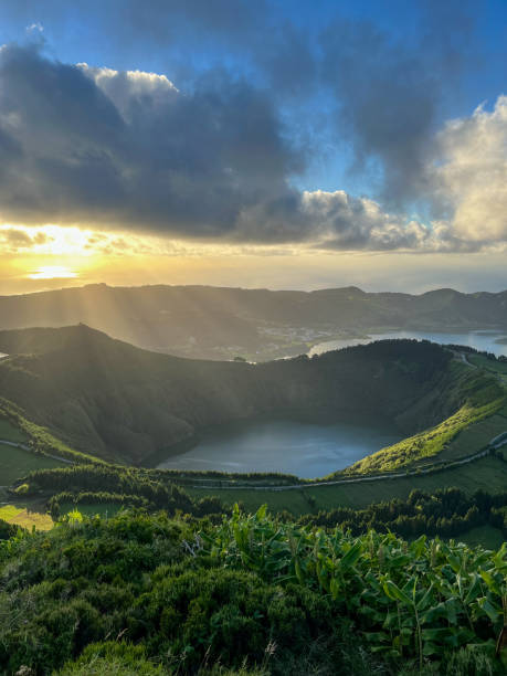 istock Sunlight Through the Clouds Over the Lakes 2195550055