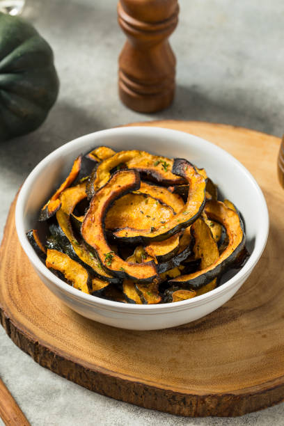 istock Homemade Autumn Roasted Acorn Squash 2195551256