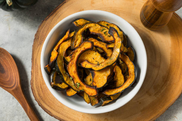 istock Homemade Autumn Roasted Acorn Squash 2195551282