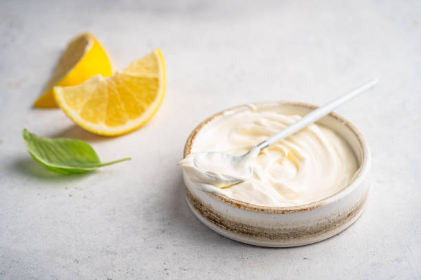 istock Bowl of tasty sour cream 2195555459