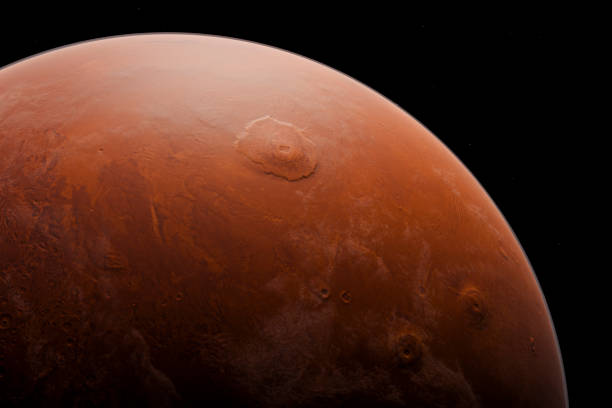 mars, olympe mons volcan - olympus mons photos et images de collection