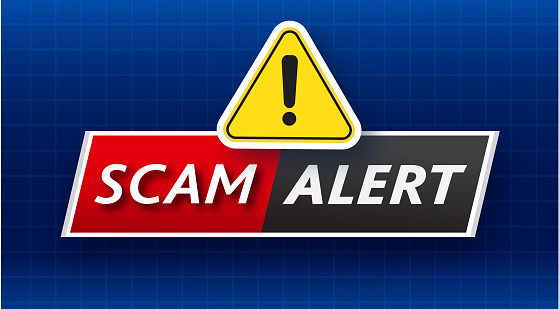 Scam Design Scam Alert Concept Web Banner Template Background Design With Sample ...