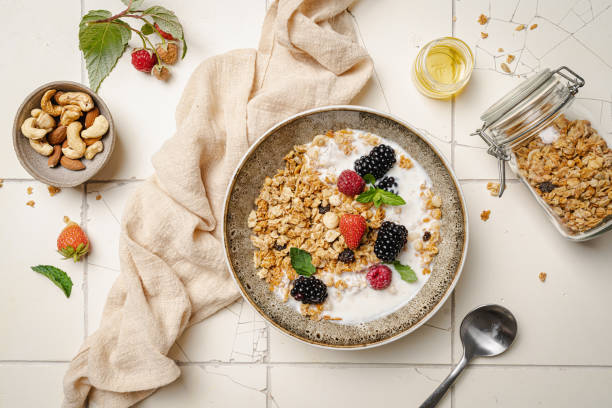 istock Bowl of homemade granola 2195559139