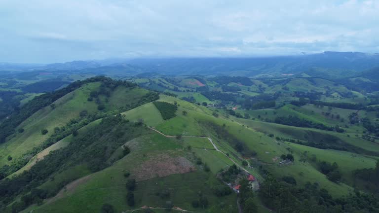 Mountains of Minas Gerais in Brazil, 4k video of a drone flying and showing some mountains in the Minas Gerais region in Brazil, 4K.