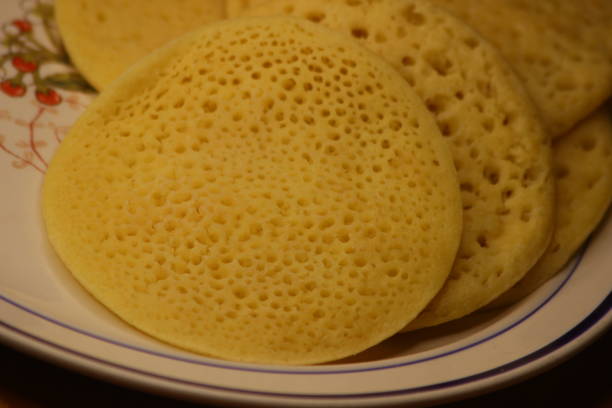istock Baghrir Close Up, Traditional Moroccan Pancake 2195576634