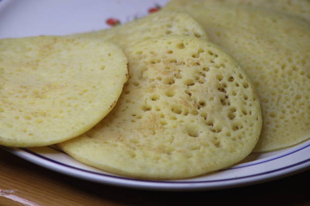 istock Baghrir Close Up, Traditional Moroccan Pancake 2195576854
