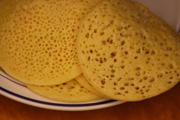 istock Baghrir Close Up, Traditional Moroccan Pancake 2195576920