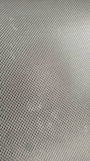 istock Close-up of gray textured mesh fabric. 2195576982