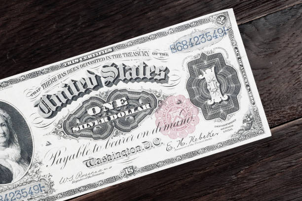 istock Old west greenback US dollar paper money 2195588545