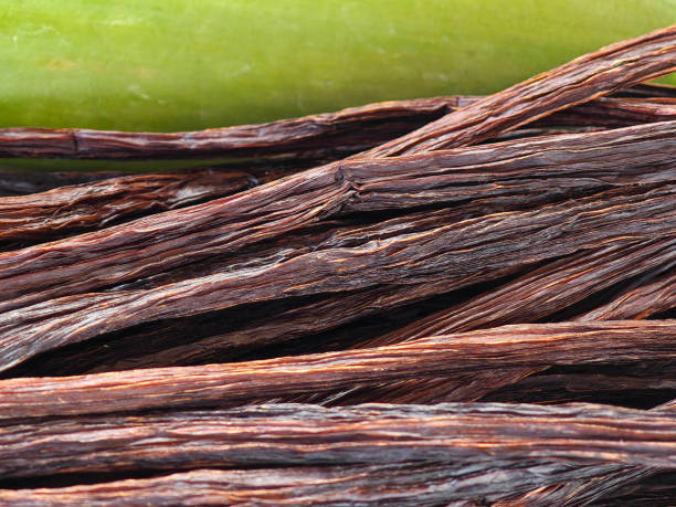 istock The finest vanilla and leaves stacked 2195608454