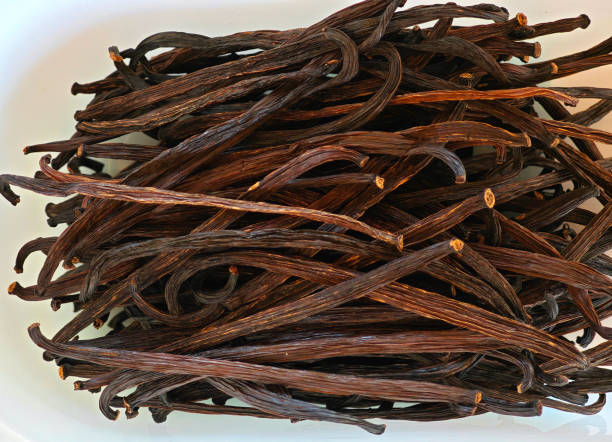 istock Close-up of premium vanilla pods. 2195608475