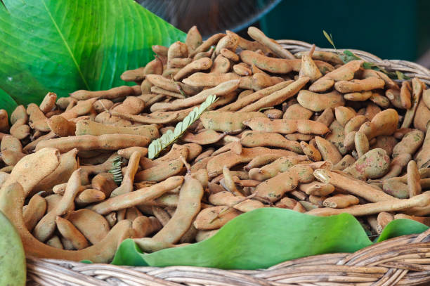 istock Young tamarind in the market 2195608512
