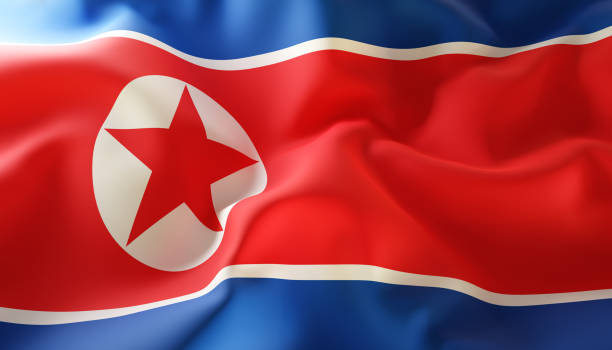 istock Flag of North Korea. Close-Up 2195608540