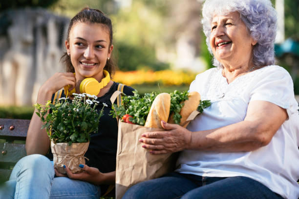 istock Joyful park visit as generations share and laugh together 2195613180