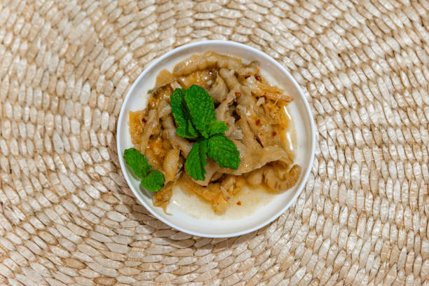 Chinese cold dish in a small plate, chicken feet