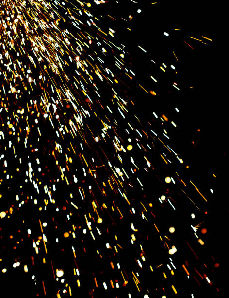 istock A black background with a lot of sparks and fire 2195621619
