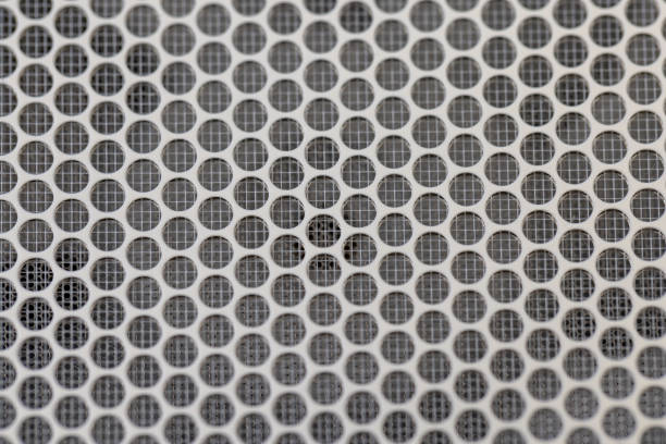 plastic light grille on the vent to protect the fans