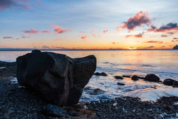 istock Golden hour along iceland's south coast 2195633987