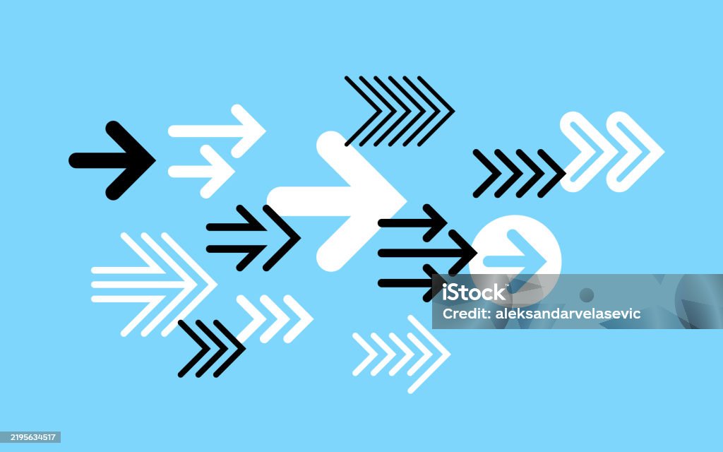 Foward Background Arrow Forward Direction Background Stock Illustration - Download Image ...