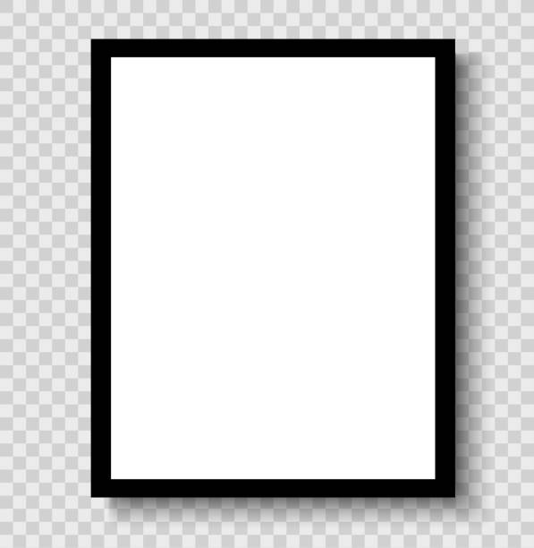istock Mockup, modern Frame . Art  Design.  Vector illustration on transparent background 2195637466