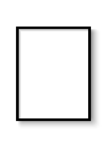 Mockup, modern Frame . Art  Design.  Vector illustration on transparent background