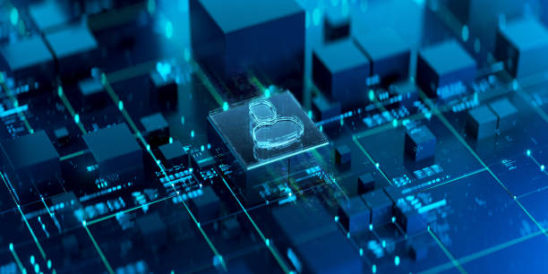 istock CEO concept. Man icon on digital display. Productivity and personalisation evolution. Person icon in world of technological progress and innovation. CGI 3D render 2195647446