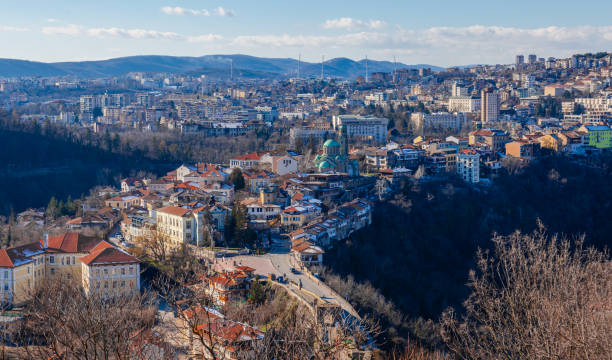 istock Veliko Tarnovo town on a hill 2195654914