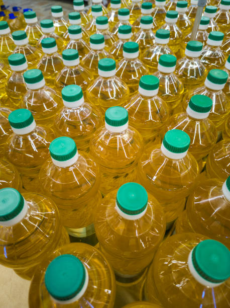 istock stack of bottles with sunflower seed oil 2195655911