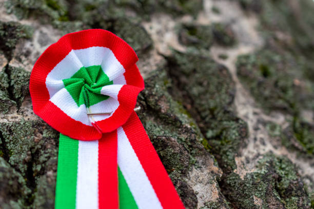 istock Hungarian tricolor cockade 2195659316