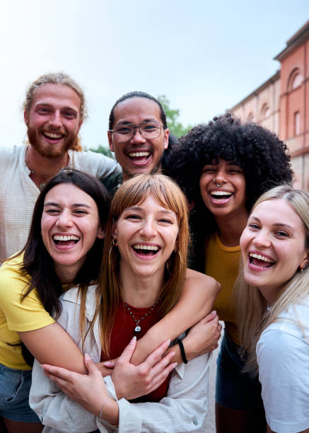 istock Happy multi-ethnic friends laughing together outdoors 2195659965