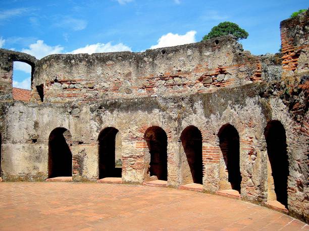 istock Historic Church Ruins with Arches (Antigua, Guatemala) 2195664794