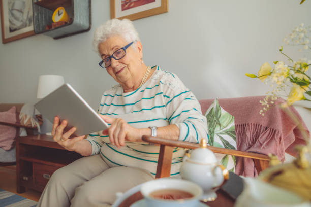 istock Senior woman at home 2195674344