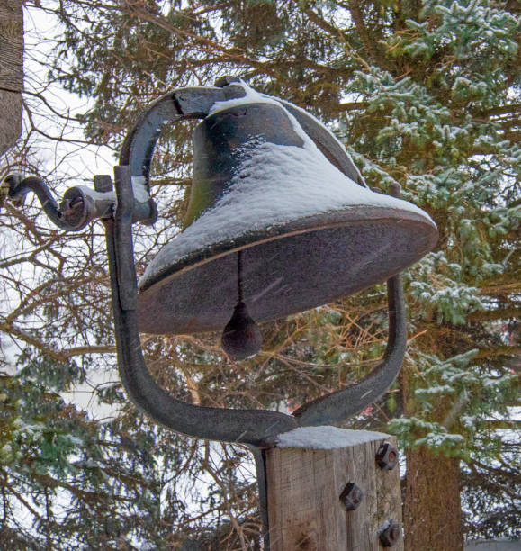 Dinner Bell in the snow- Howard County, Indiana