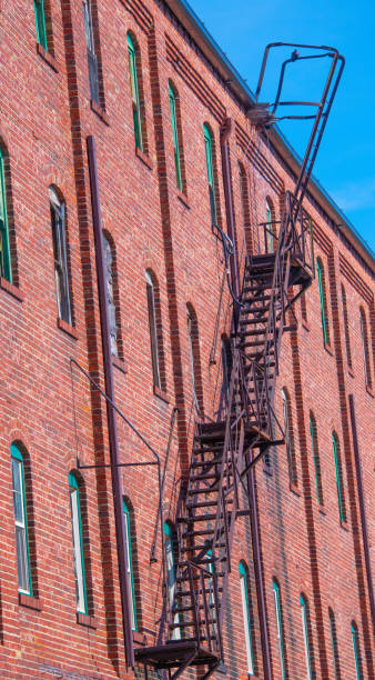 istock Fire excape ladder-100 year old building-Howard County, Indiana 2195692023