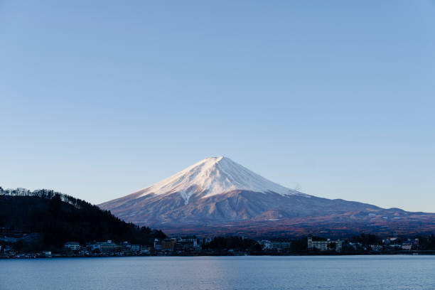 istock Majestic snow-capped mountain peak 2195698167