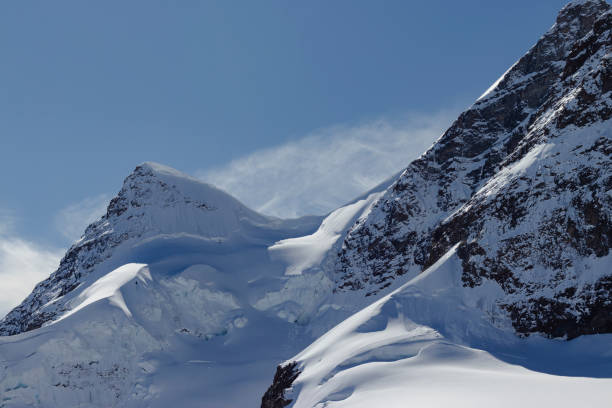 istock Snow-capped peaks and glacial valley 2195698489