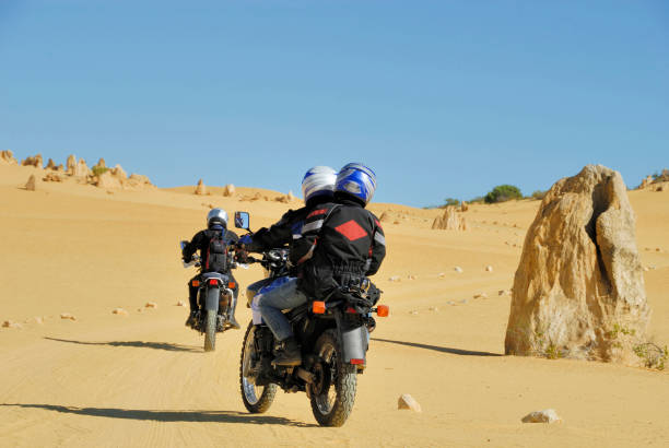istock Motor riders at the Pinnacles National Park, Australia 2195706023