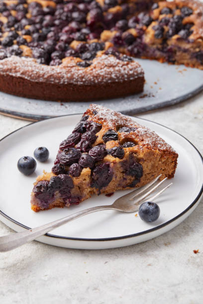 istock Vegan Buckwheat  Almond and Blueberry Cake 2195710153